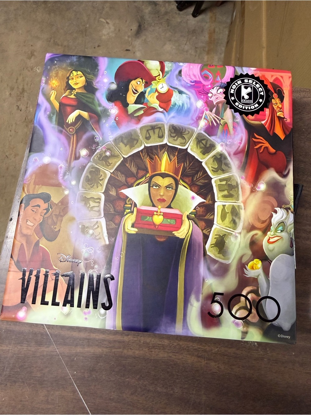Disney Villains Illustration Puzzle - Purple, Green, Red